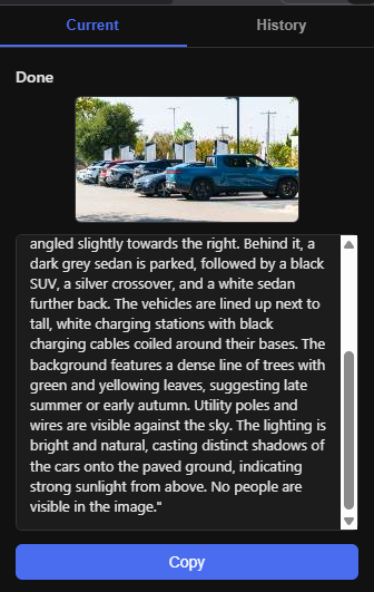 AI Image Description Plugin screenshot
